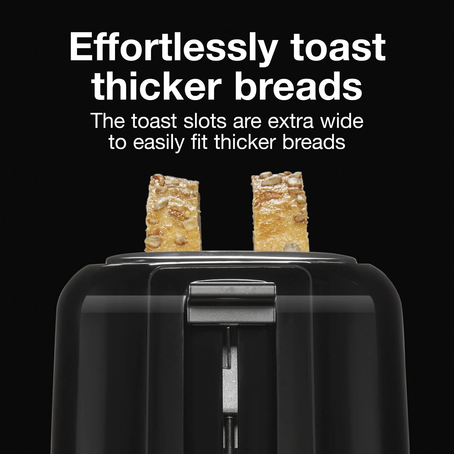 Proctor Silex 2-Slice Toaster, Black, Extra-Wide Slot Toaster with Cool-Touch Walls, Shade Selector, Toast Boost, Auto Shutoff, Cancel Button, 22305