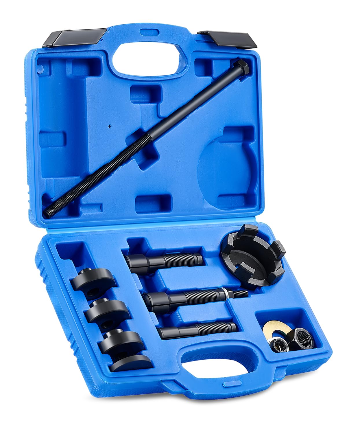 Orion Motor Tech Wheel Bearing Puller Tool Kit Compatible with Harley Davidson Motorcycles | Wheel Bearing Remover Installer Tool Set for 0.75" 1" 25mm Bearings Compatible with Hogs from 2000, 11 Pcs