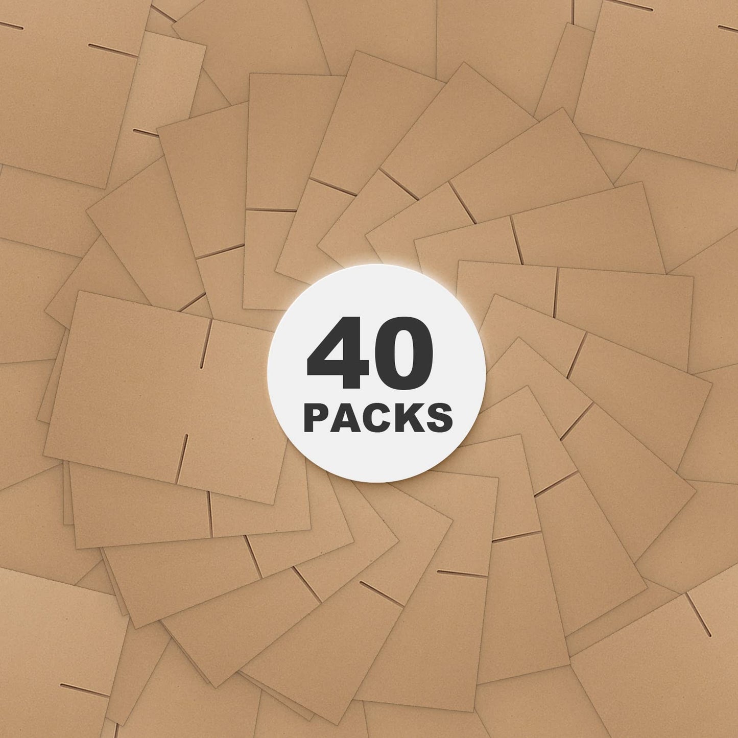 CRUGLA 40 Packs 8x6x4 Shipping Box Kraft Cardboard Corrugated Boxes Mailers Bulk for Packaging