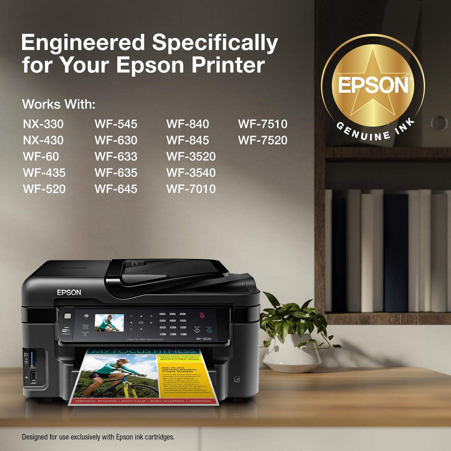 Epson T126120-S T126 DURABrite Ultra Black Ink Cartridge, High Capacity