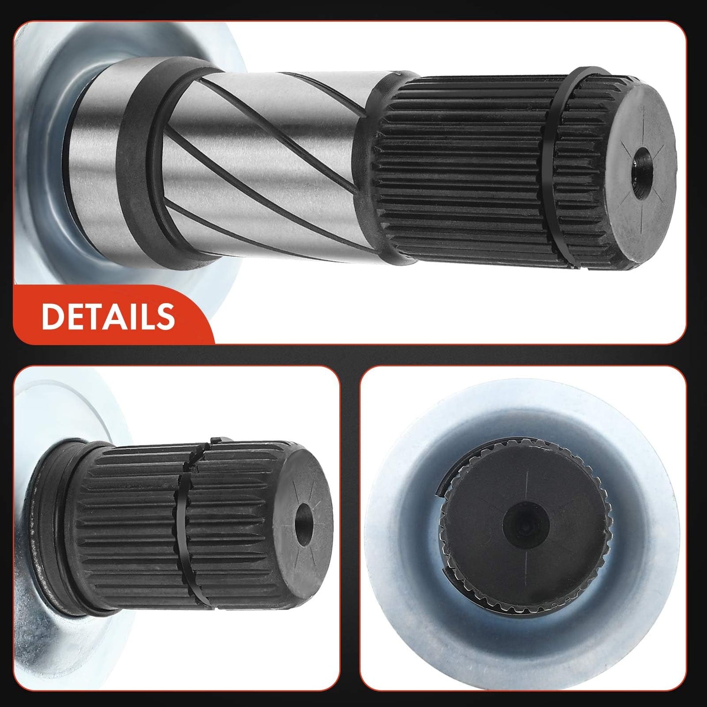 A-Premium CV Intermediate Shaft Compatible with Ram 1500 2012-2020, 4WD Only, Front Left Driver Side, Replace# 68146594AA, 68146594AB