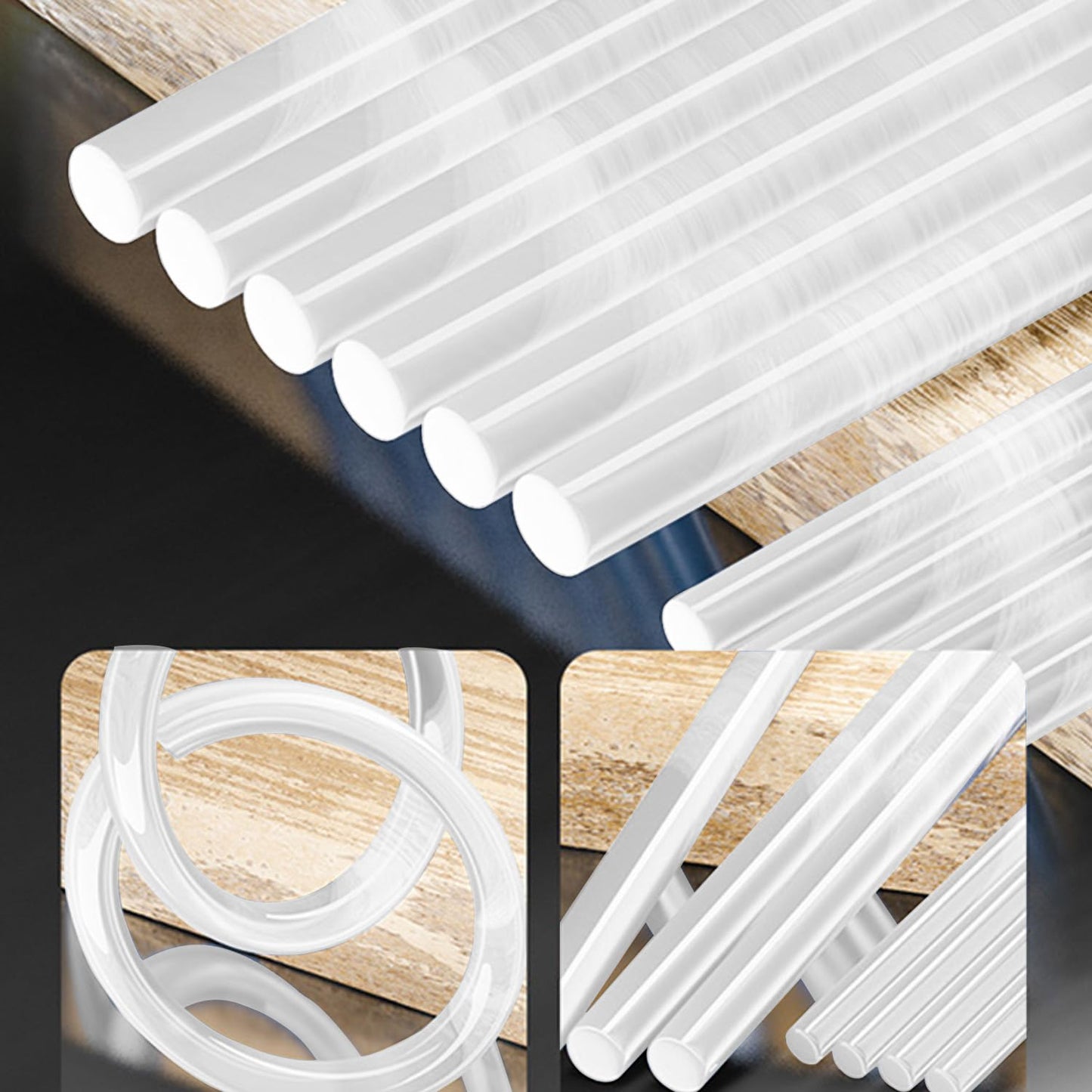 MONVICT 400 Pcs Glue Sticks, 0.27 in. Diameter, 4 in. Length - Mini High Adhesion Hot Melt Glue Sticks for Crafts, DIY, Repairs & School Projects - Fits Most Mini Glue Guns
