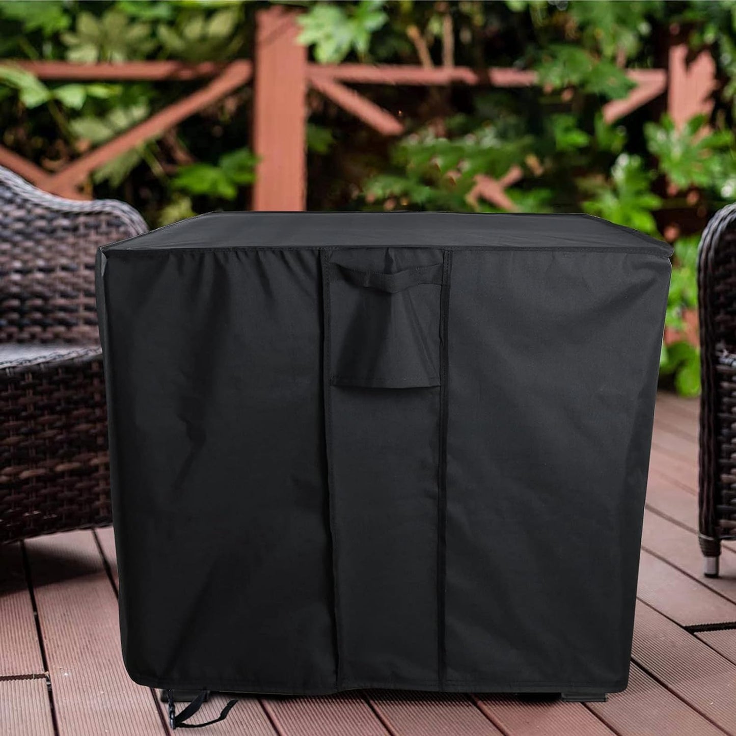 Youlvy Rectangular Fire Pit Cover 43 inch, Propane Gas Fire Pit Table Cover,Outdoor Waterproof Firepit Table Cover - 43 X 22 X 25 Inch