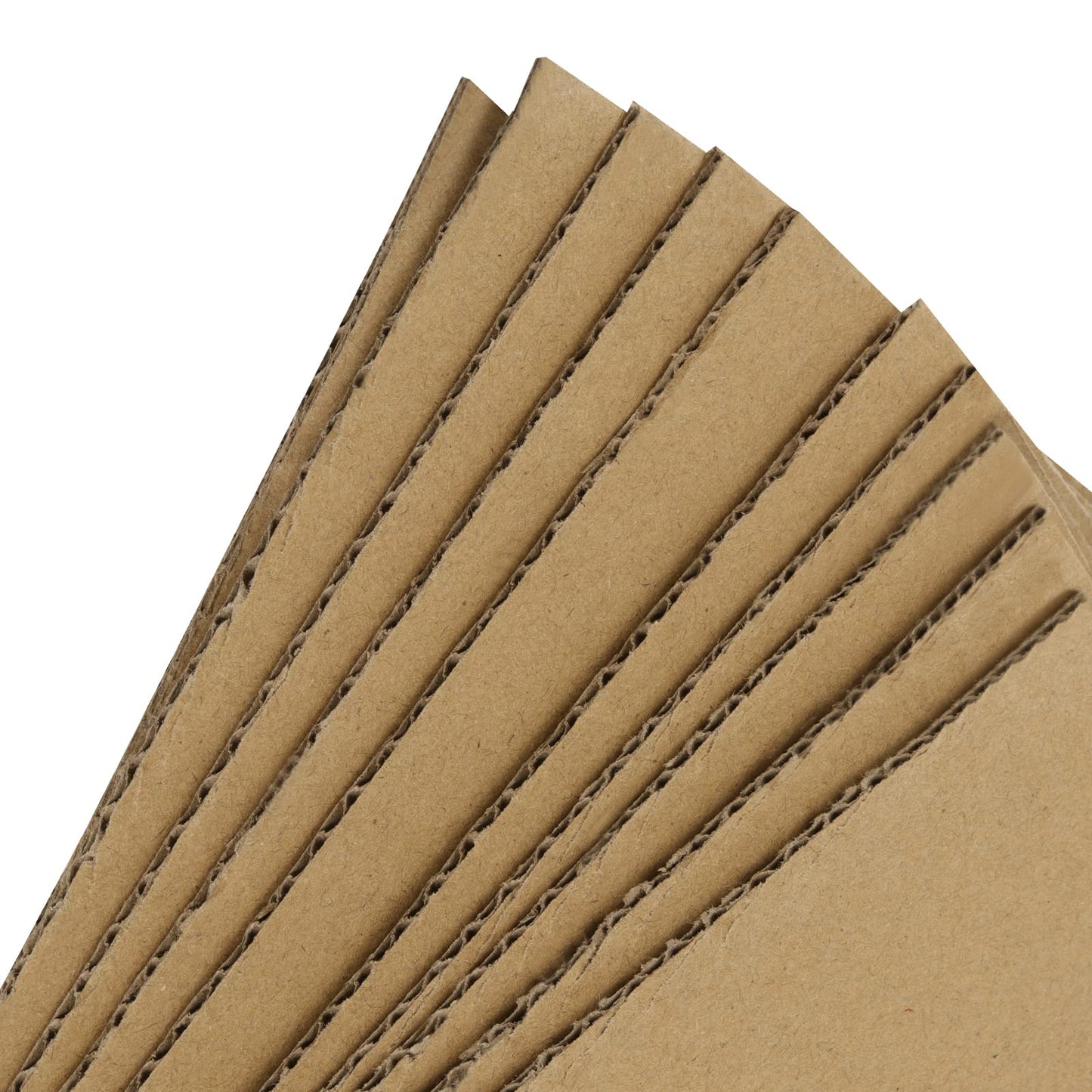 PINGEUI 100 PCS 8 x 10 Inches Brown Kraft Corrugated Cardboard Sheets for Packing, Mailing, Crafts