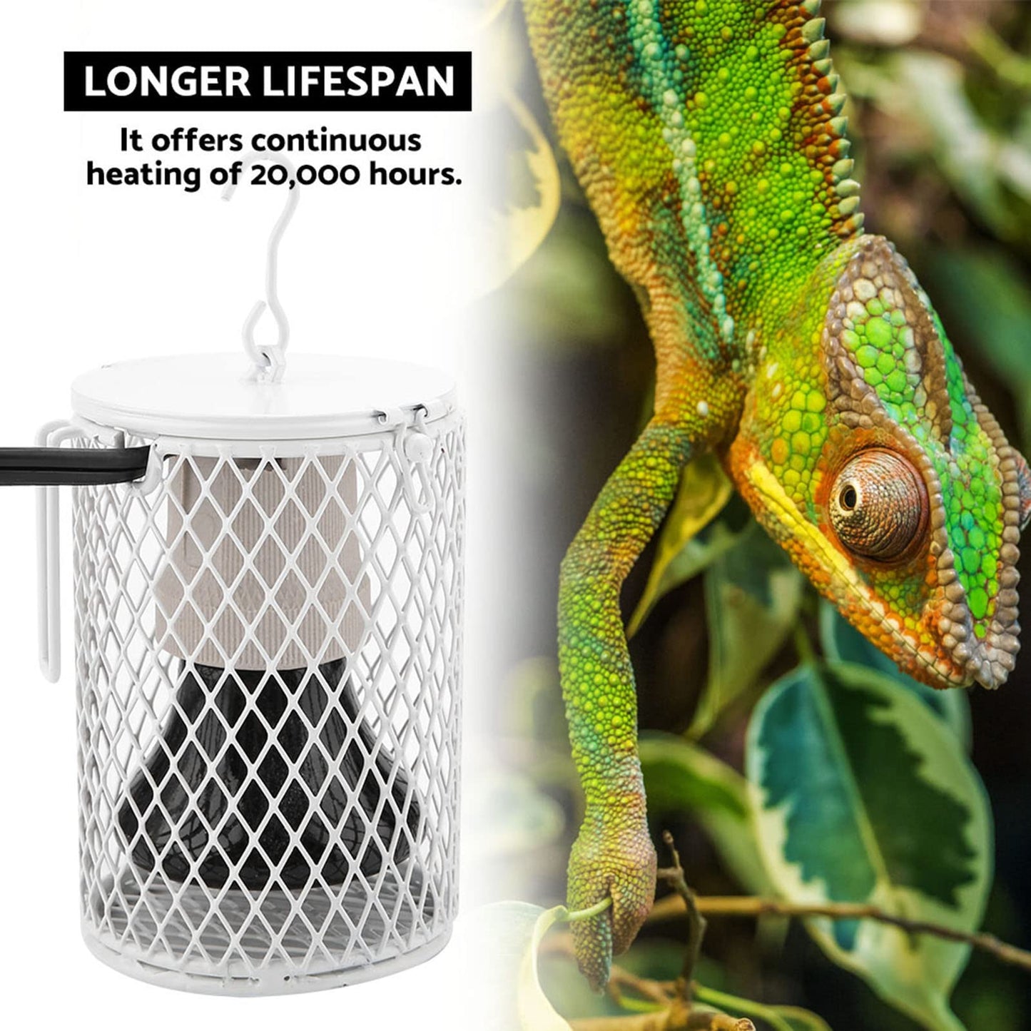 Ceramic Heat Emitter, 100W Heat Lamp for Chicks, Bird Heater for Cage, Infrared Heating for Pet No Light Emitting for Amphibian Pet Brooder Coop Incubating Chicken