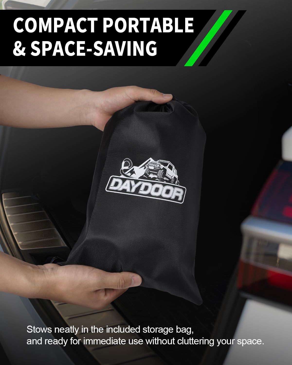 DAYDOOR 56,000 LBS Soft Shackle Recovery Kit, 1/2" x 22" (2-Pack) with 7075 Aluminum Snatch Ring, Winch Accessory for Jeep Wrangler, Bronco, 4Runner, Tacoma, ATV/UTV/Jeeps/SUVs, 4x4 Off-Road(Gray)