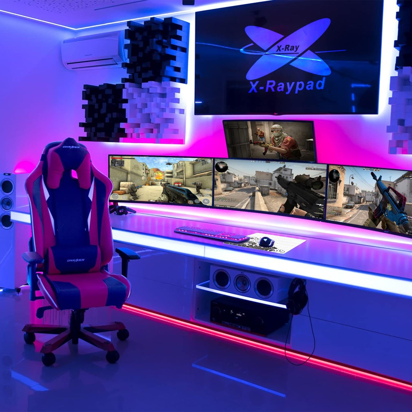 X-Raypad Aqua Control Plus Wave Gaming Mouse Pad, Ultra-High Precision Mouse Pad with Perfect Speed and Control Capability, Consistent X and Y Glide, Designed for Fps Players with Low DPI Requirements