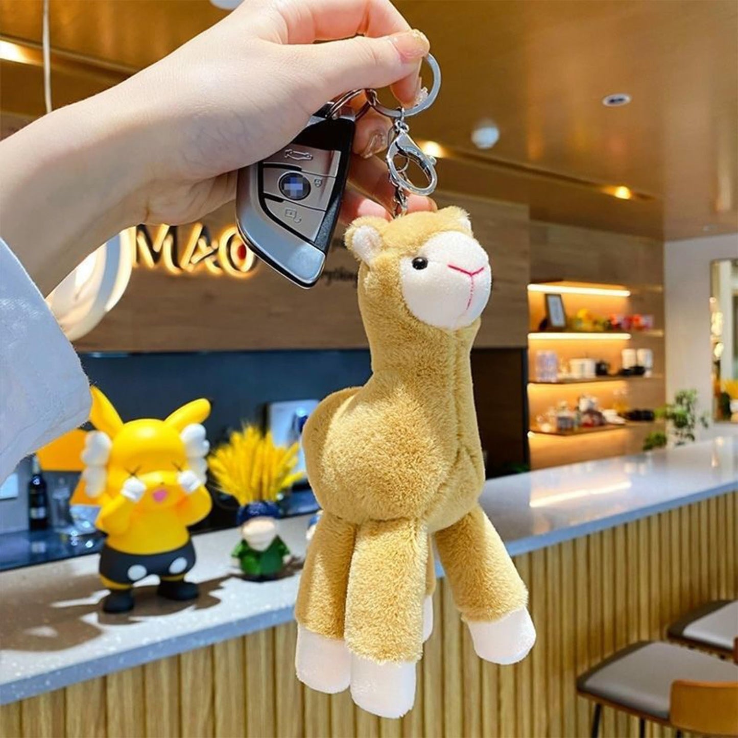12 Pcs Mini Llama Stuffed Animals 7.5 Inch Alpaca Plush Dolls Cute Keychain Plush Llama Party Favors for Boys and Girls Birthday Party Supplies Baby Shower Bag Fillers Gift