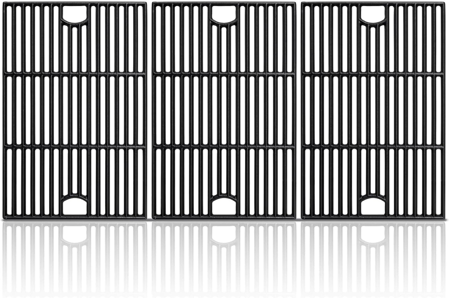 Criditpid BBQ Grill Grate for Nexgrill 720-0896, 720-0896B, 720-0898, 720-0896C Grill Models, 17 inch Heavy Duty Matte Cast Iron Cooking Grates for Nexgrill.