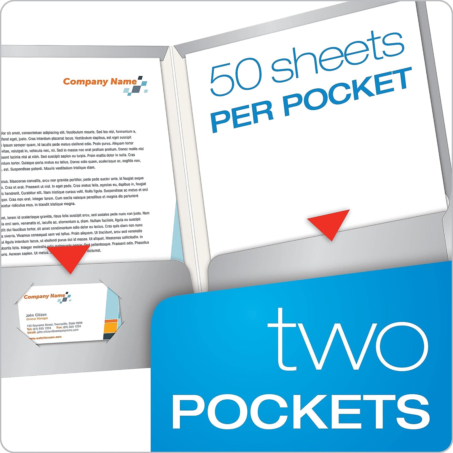 Oxford Laminated Twin-Pocket Folders, Letter Size, Gray, Holds 100 Sheets, Box of 25 (51705EE)