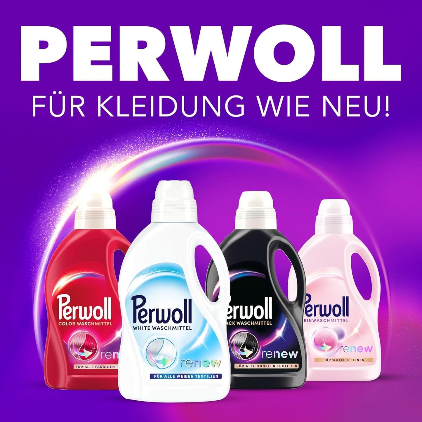 Perwoll Renew White - Liquid Detergent For White Laundry, Fine Detergent Strengthens Fibers And Improves Color Intensity (1 x 25 washes)
