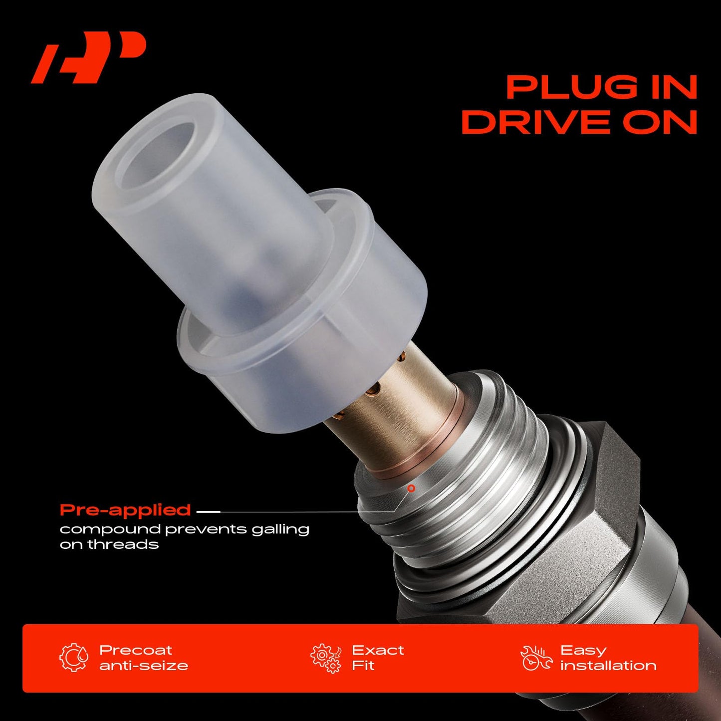 A-Premium O2 Oxygen Sensor Compatible with Honda Accord 2013-2017, Civic 2012-2015, Crosstour 2012-2015, CR-V 2010-2016, Pilot 2016-2019, Ridgeline & Acura ILX, MDX, RDX, TLX, Downstream