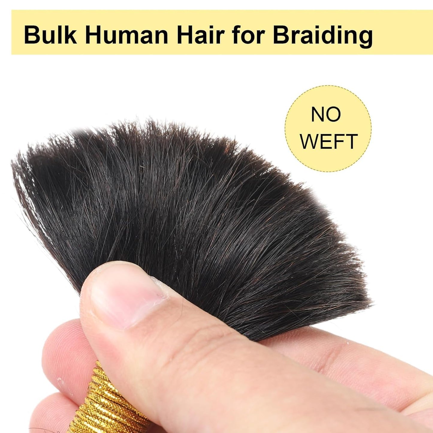 Human Braiding Hair 16 Inch Water Wave Bulk Human Hair Braiding Hair for Boho Braids No Weft Bundle 10A Unprocessed Brazilian Virgin Curly Human Hair Extensions for Braiding 2 Bundle 100g