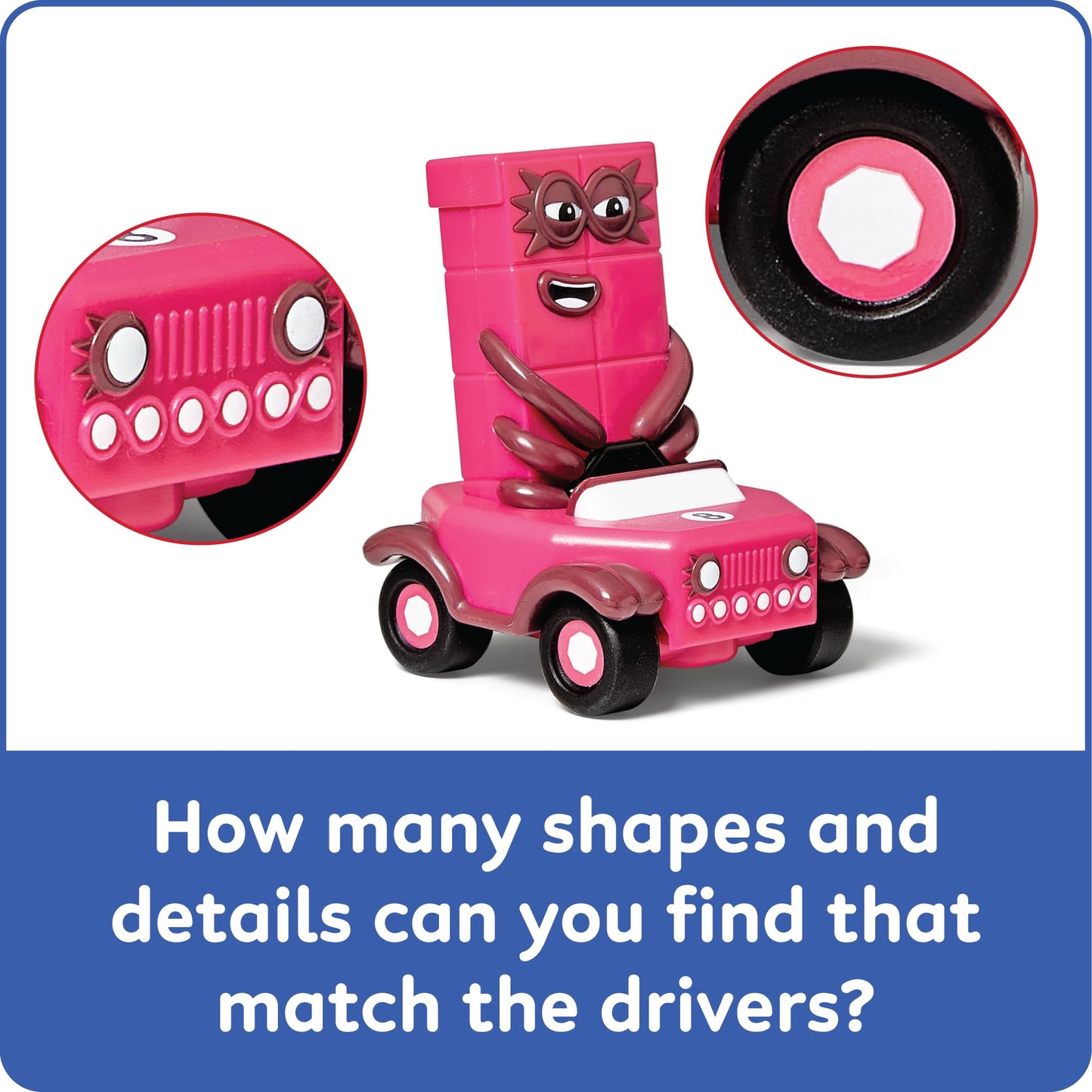 hand2mind Numberblocks Mini Vehicles Six to Ten