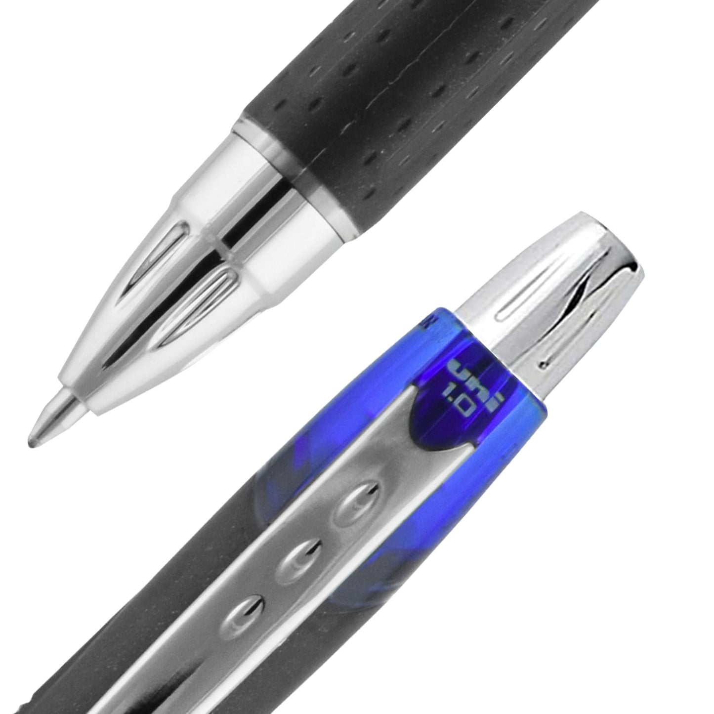 uni-ball Jetstream Rollerball, Retractable Roller Ball Pen Bold-1.0mm, 12 Pack, Blue Ink (73833)