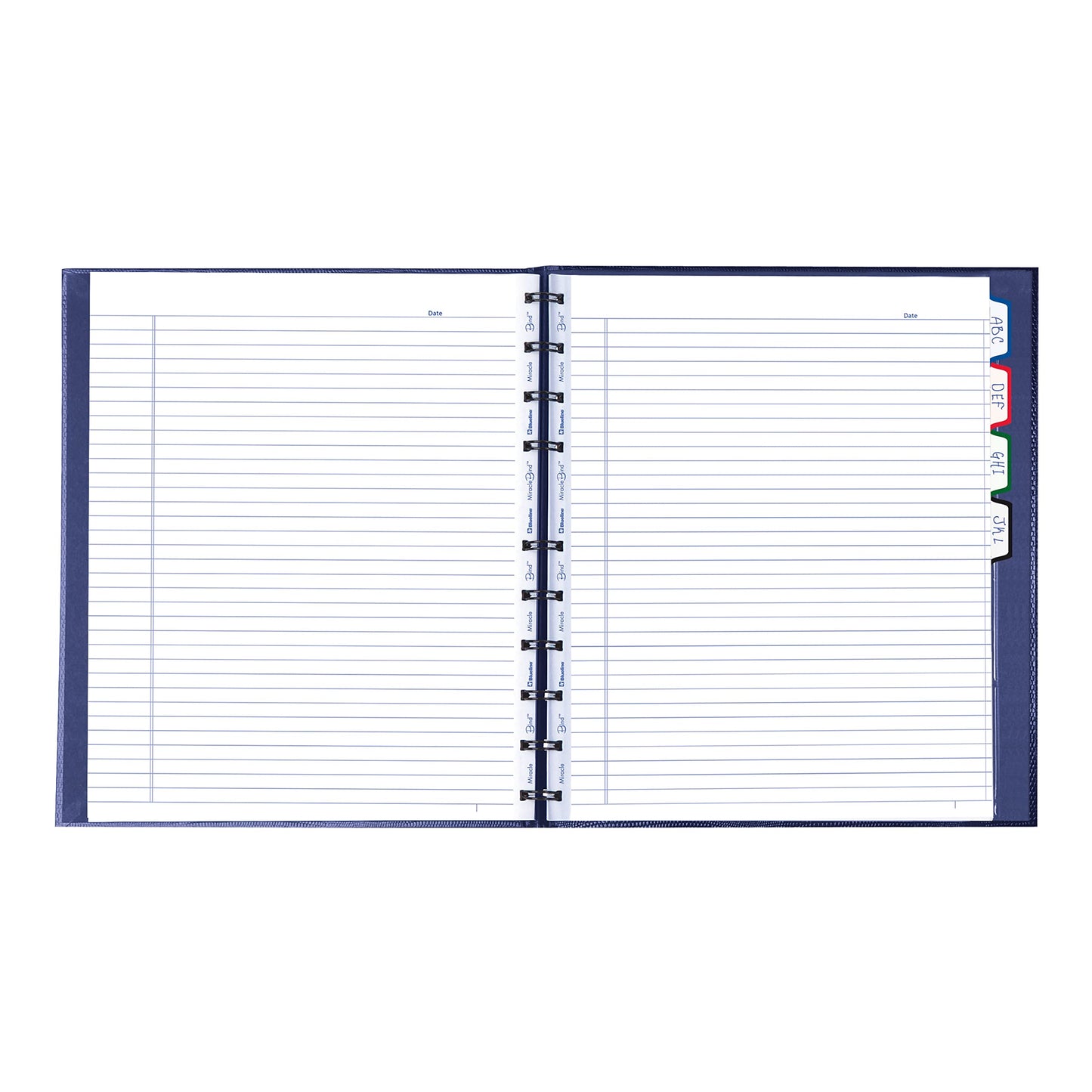 Blueline MiracleBind™ Notebook, Lizard-Like Hard Cover, 11" x 9-1/16", 150 Pages, Indigo Blue (AF11150.82)