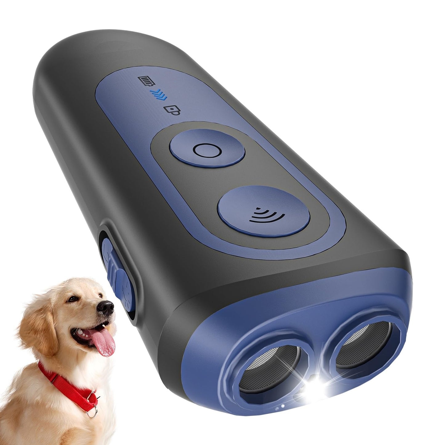 Anti Barking Device for Dogs, Ultrasonic Dog Barking Deterrent Devices with 2 Modes, Dog Bark Control & Training Aid, Portable Bark Deterrent for Dogs with Flashlight