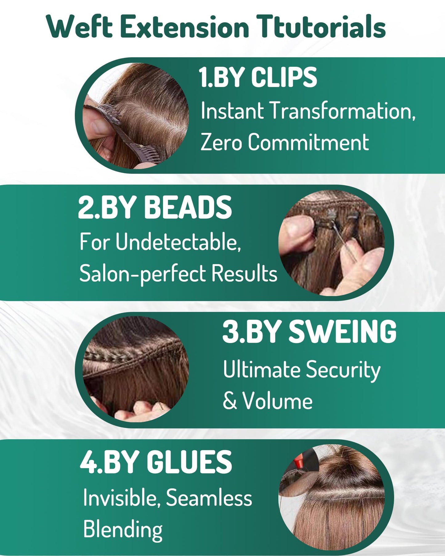 RUNATURE Sew in Hair Extensions Human Hair Highlight Weft Hair Extensions Real Human Hair Ash Brown with Platinum Blonde Weft Human Hair Bundles for Women 16 Inch 100g