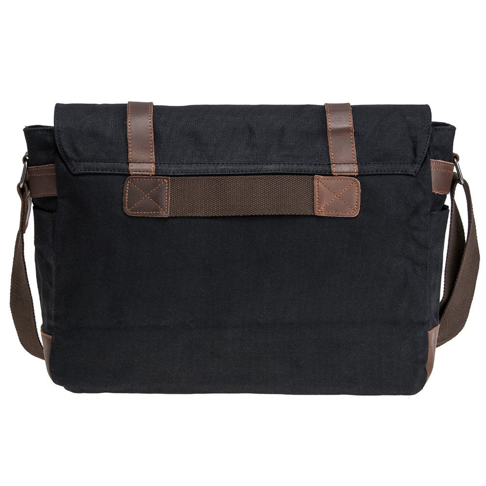 Waterproof Waxed Canvas 15" Macbook pro/ 14'' Laptop Messenger Bag Men Business Vintage shoulder bag/Briefcase