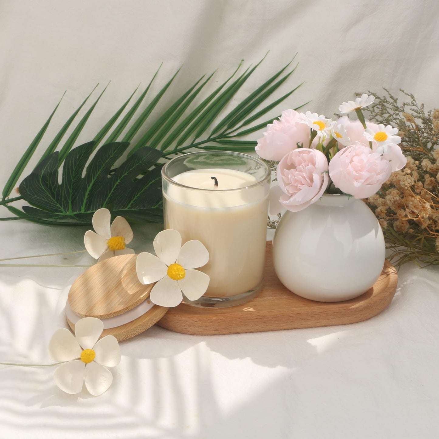 MILIVIXAY 20 Pack 7 OZ Clear Thick Glass Candle Jars with Lids - Bulk Empty Candle Jars for Making Candles - Spice, Powder Containers.