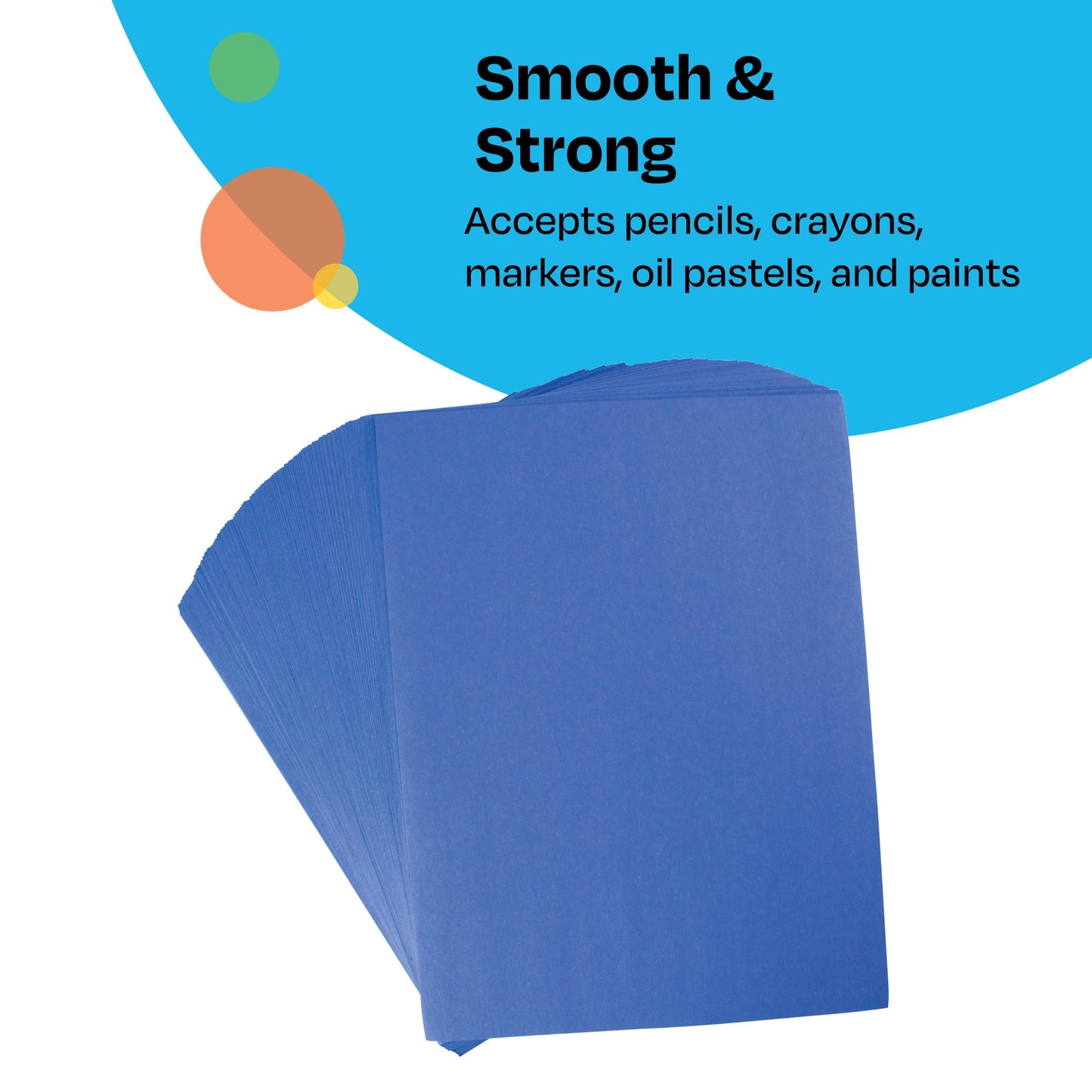 Childcraft 1465881 Light Weight Construction Paper, 9" x 12", Blue (Pack of 500)