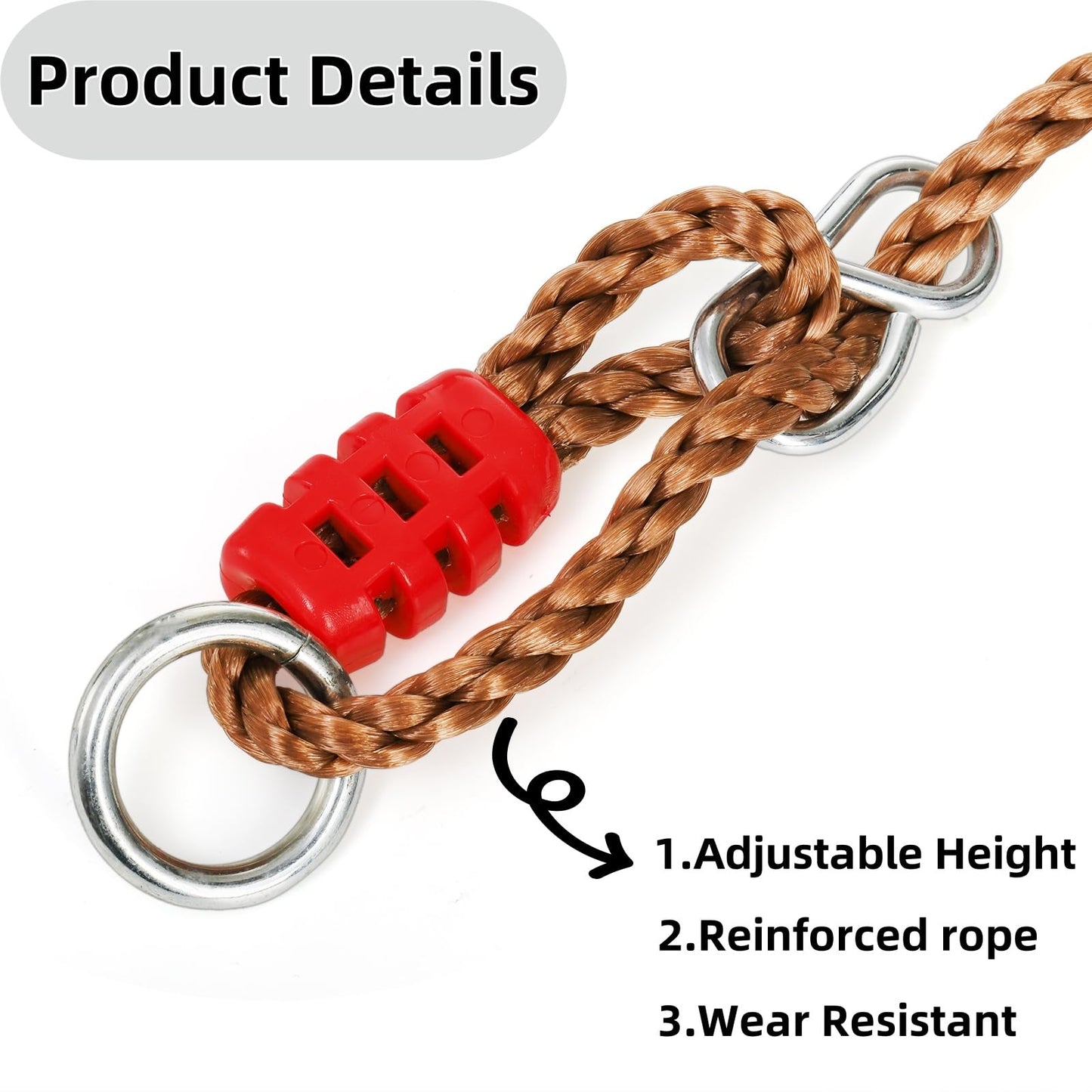 Covzoe Trapeze Bar, 16" Adjustable Height Wooden Swing Set, Trapeze Monkey Bar Assembly with Rings, Gym Hanging Accessories Playground Attachments