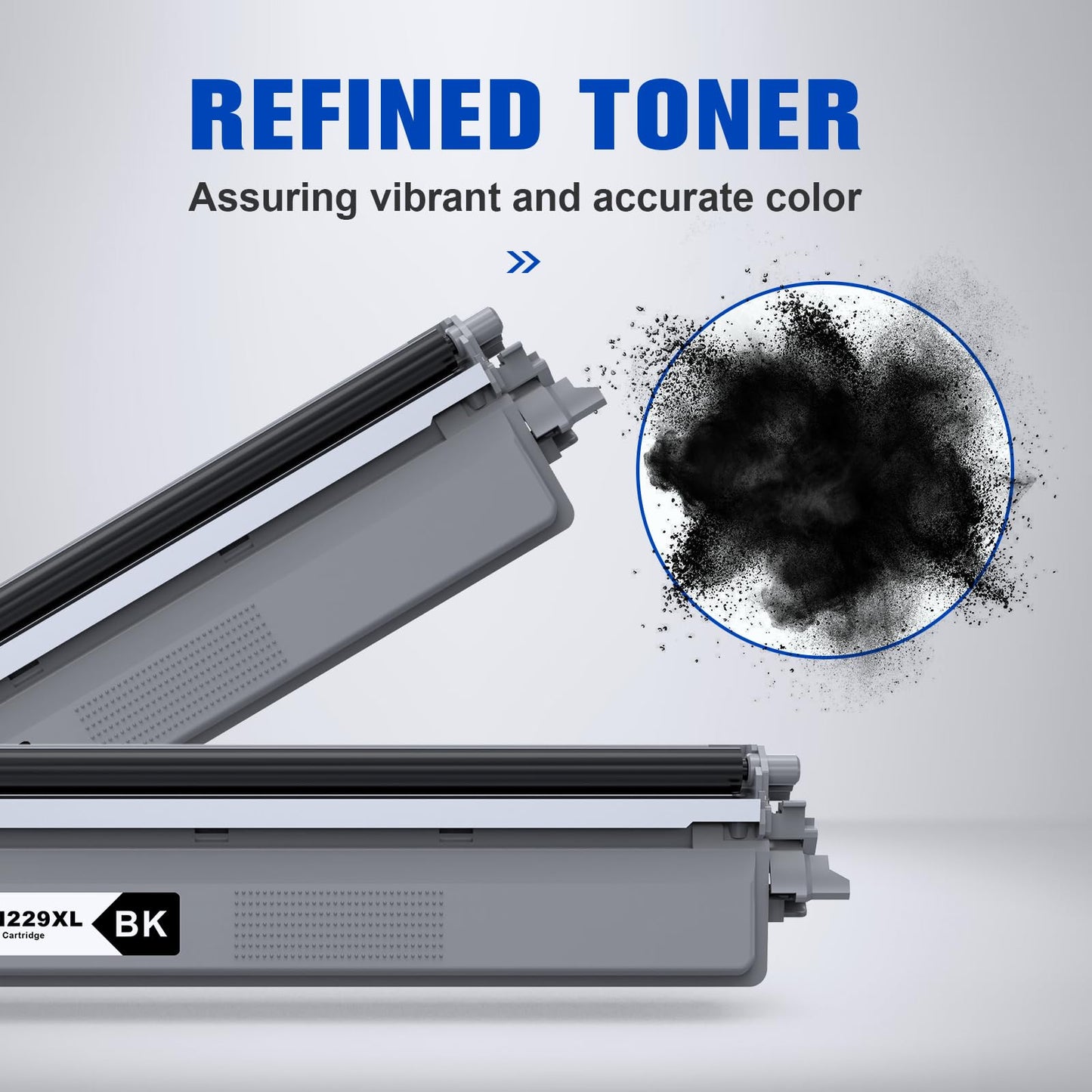 TN229XL TN229 Toner Cartridge Replacement for Brother TN229 XL TN-229XL Toner Work for Brother HL-L3220CW HL-L3280CDW HL-L3295CDW HL-L3300CDW MFC-L3720CDW HL-L8245CDW MFC-L8395CD Printers（1*Black）