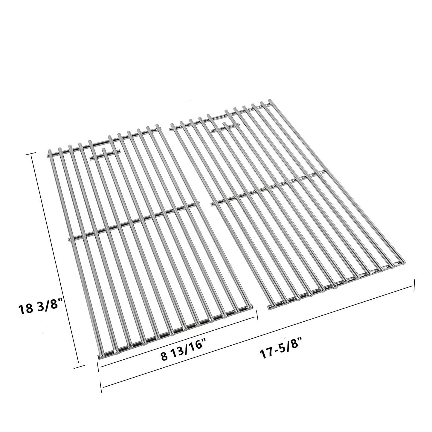 Stainless Steel Cooking Grate Grid for Coleman 85-3046-2, 85-3047-0, g35301, g35302, g35303, g35303lp, g35304, g35304n Heavy Duty Stainless Steel Cooking Grate Replacement Parts, 2 Pack
