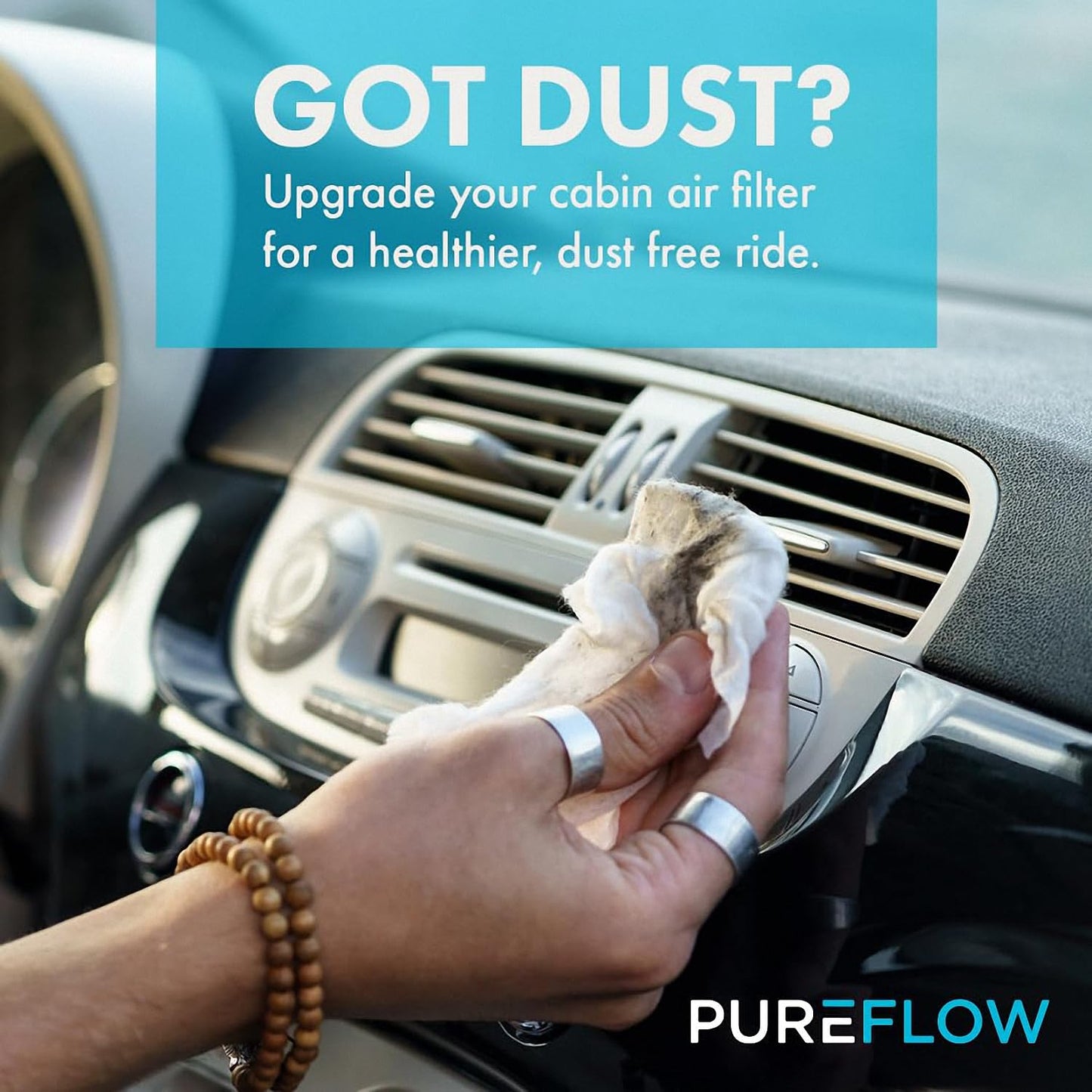 PureFlow HEPA Cabin Air Filter PC6080HX | Fits 2017-2025 Honda CR-V, 2016-2025 Civic, 2018-2025 Odyssey, 2019-2025 Acura RDX, 2023-2025 Honda Pilot, 2022-2025 Acura MDX