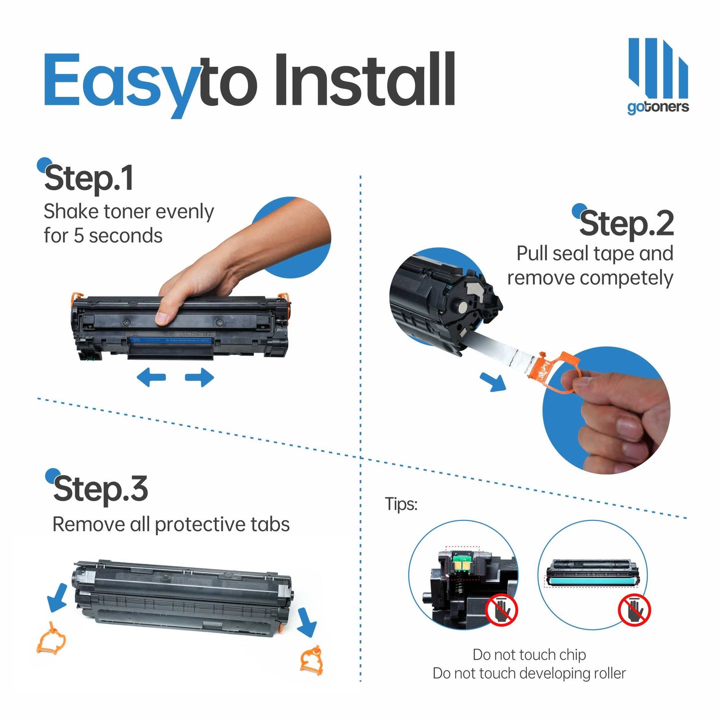 (New CHIP) Gotoners 148A Compatible Toner for HP 148A W1480A 148X W1480X, Work with HP Laserjet Pro 4001dw 4001dn 4001n MFP 4101fdw 4101dw 4101fdn Printer Ink (2 Pack)