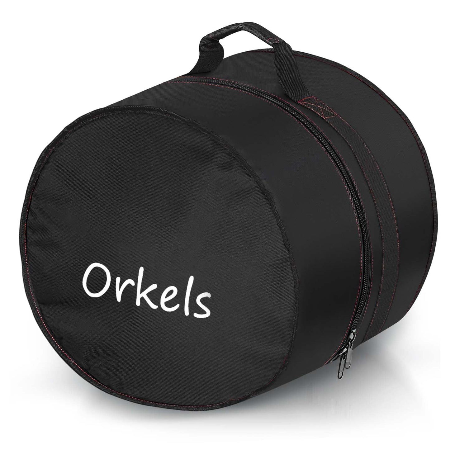 ORKELS Floor Tom Drum Bag – 10mm Padded Travel Case for Floor Tom or Bass Tom, Percussion Drum Gig Bag with Carry Handle for Drummers & Touring Musicians, For-16''x16''/16''x14''