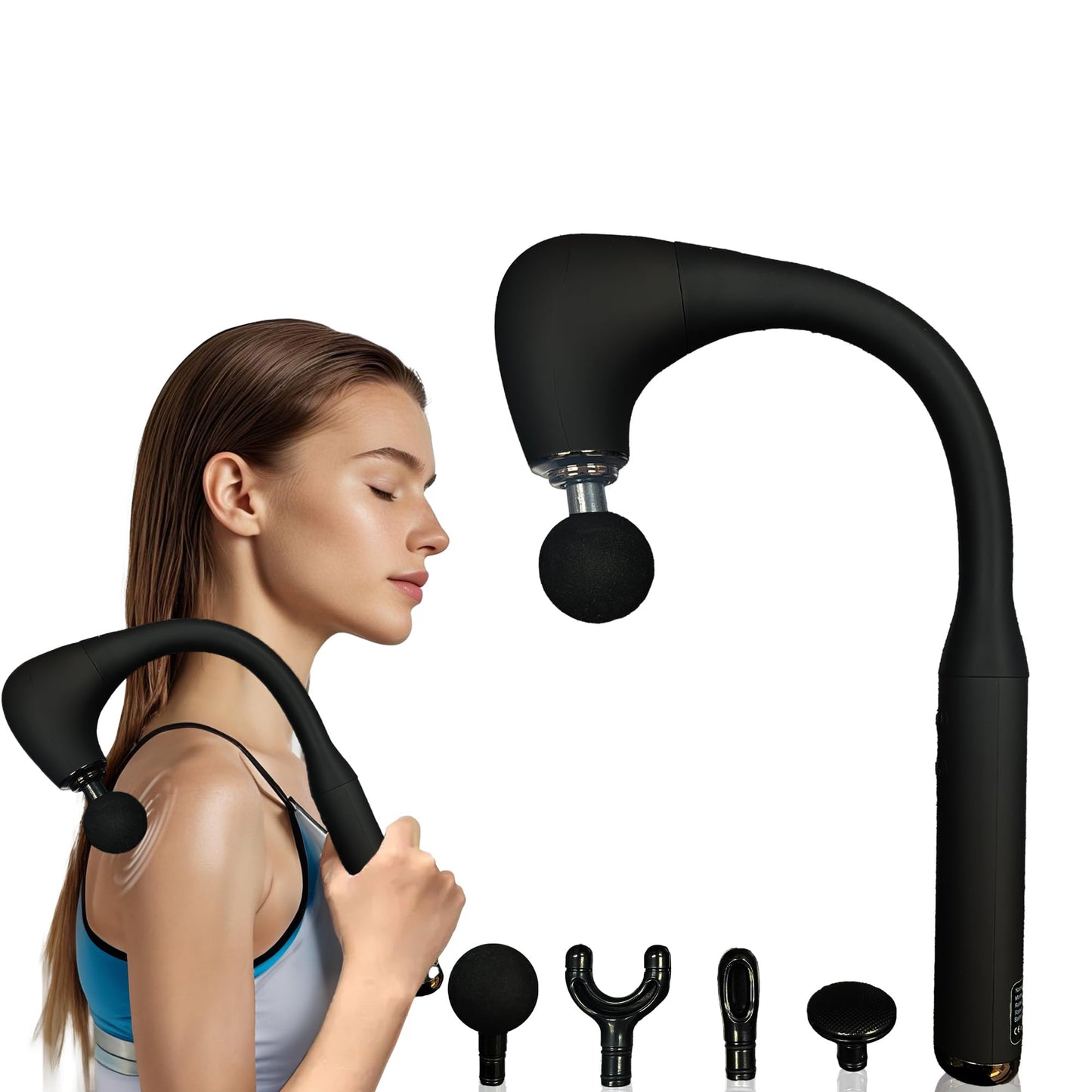 BACKplus Massage Hammer - Cordless Percussion Deep Tissue Massager - Handheld Muscle & Pain Relief Device - Powerful Percussion Therapy, On-Demand