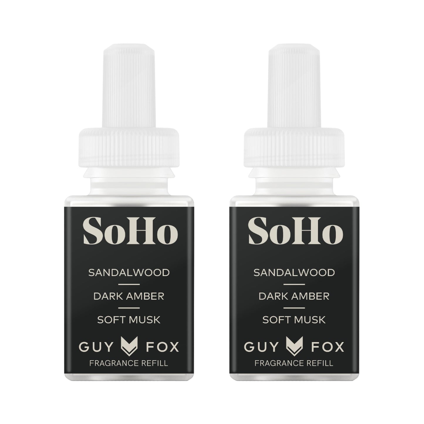 Pura and Guy Fox - Fragrance for Smart Home Air Diffusers - Room Freshener - Aromatherapy Scents for Bedrooms & Living Rooms - Odor Eliminator - 2 Pack - SoHo