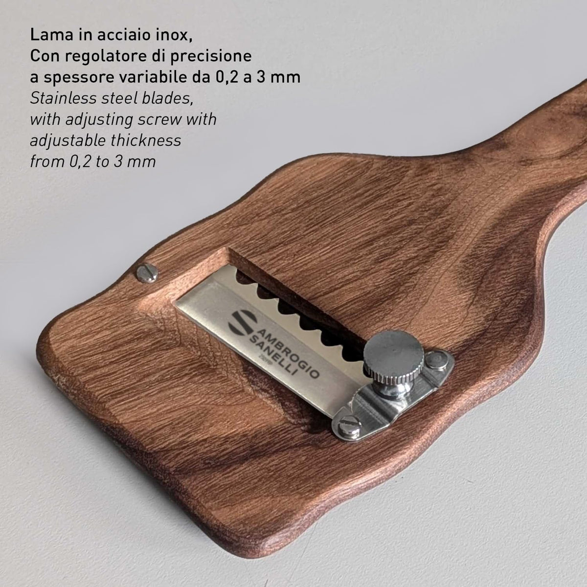 Truffle-Slicer in Wood of palissandro