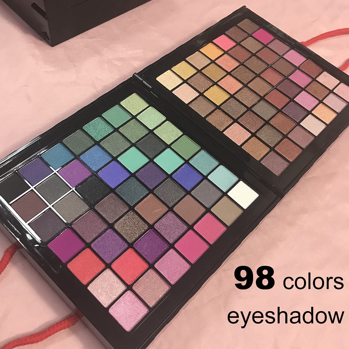 Professional Makeup Set Full 177 Color Eyeshadow Palette Blush Lip Gloss Concealer Kit -Beauty Makeup Set,All-in-One Makeup Kit with Mirror, Applicators (177 Makeup Kit)