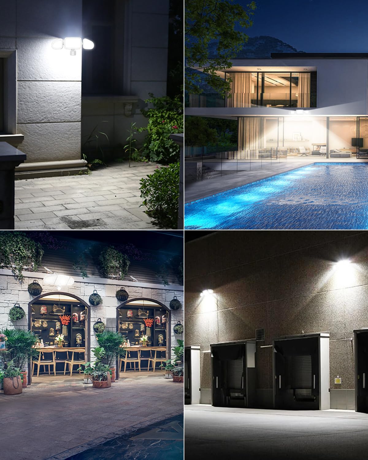 CLY 42W LED Security Lights Motion Sensor Light Outdoor with Remote Control, 3600LM High Brightness 6500K Floodlight, IP66 Waterproof Outdoor PIR Motion Detected Sensor Lights for Garage Yard Porch