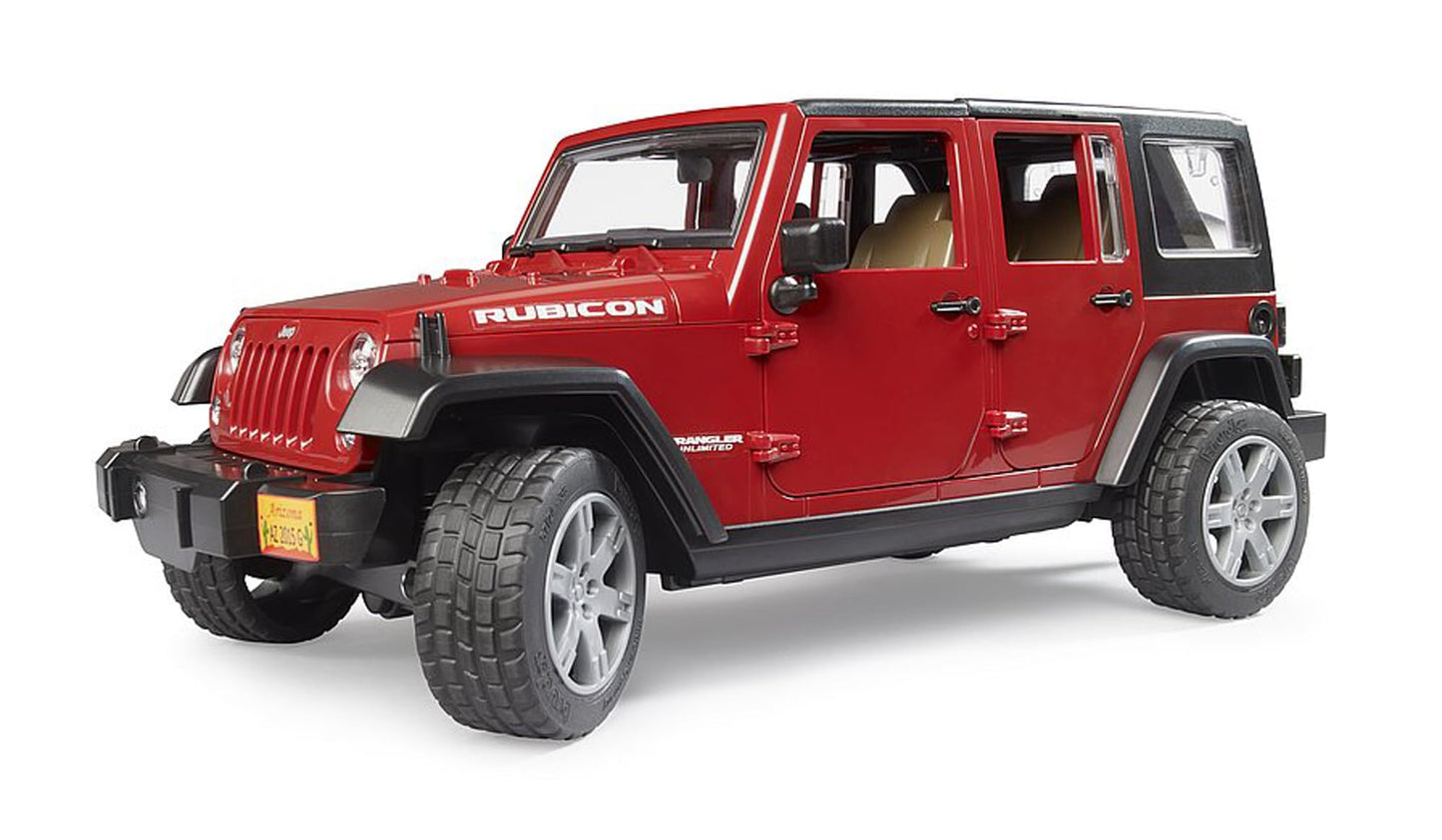 Bruder 02525 Jeep Wrangler Unlimited Rubicon, Red