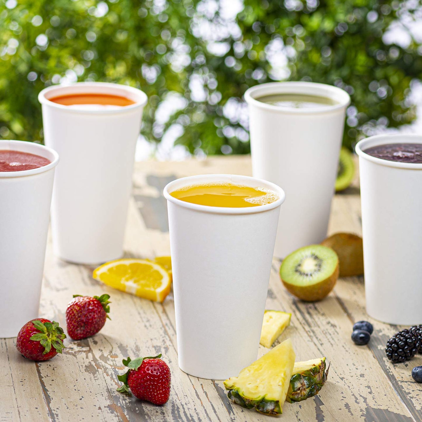 GUSTO [16 oz. - 200 Count] Disposable White Paper Cups, Hot Coffee Cups - Eco-Friendly Hot Cups (Formerly Comfy Package)