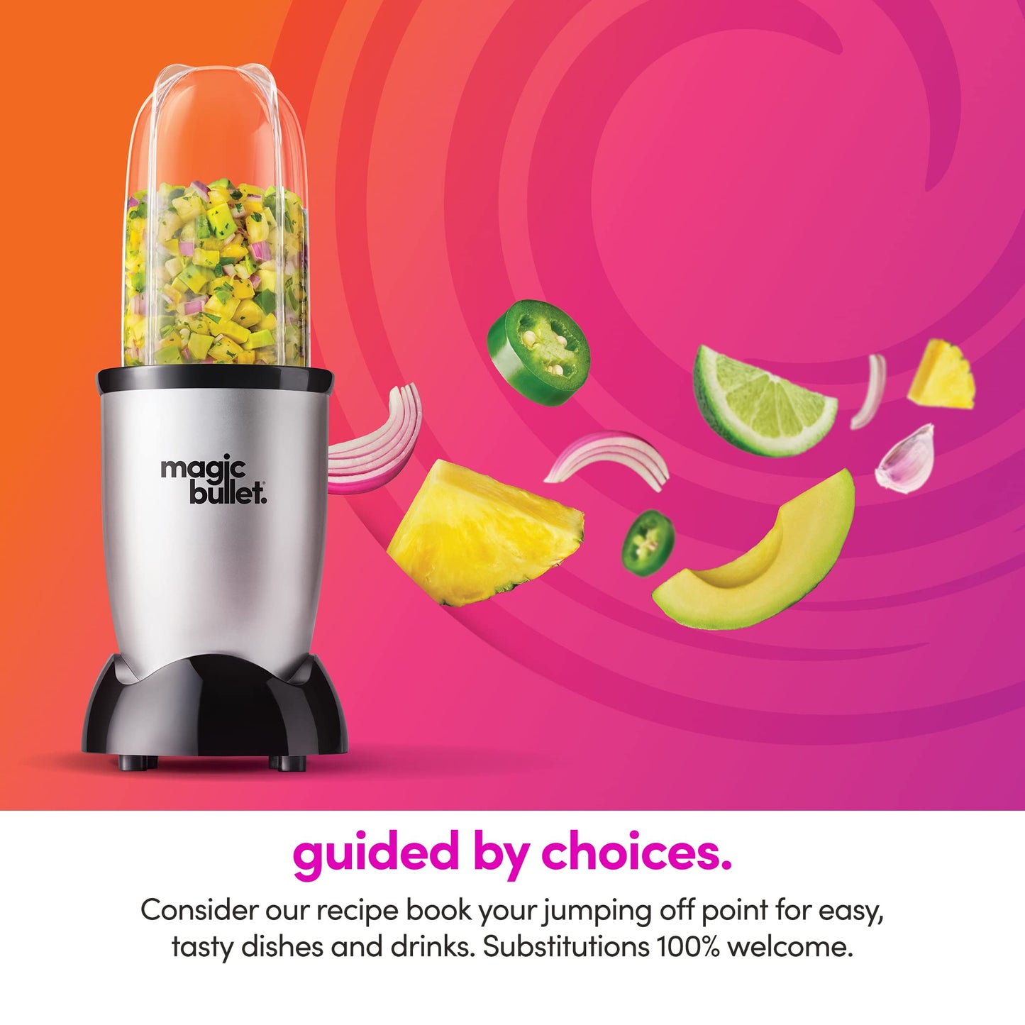 Magic Bullet Blender, Mixer & Mini-Food Processor In-One (17-Piece Set)