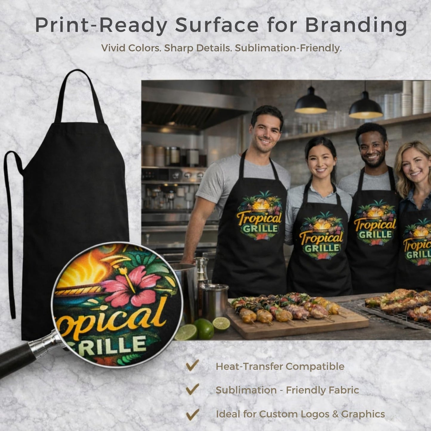 Gala Houseware 12 Pack Bib Aprons Bulk, Black, Extra Large 34"×30", Sublimation Blank Aprons for Men & Women, Heavy-Duty Kitchen Chef Aprons with Extra Long Ties for Restaurant, BBQ & Crafts