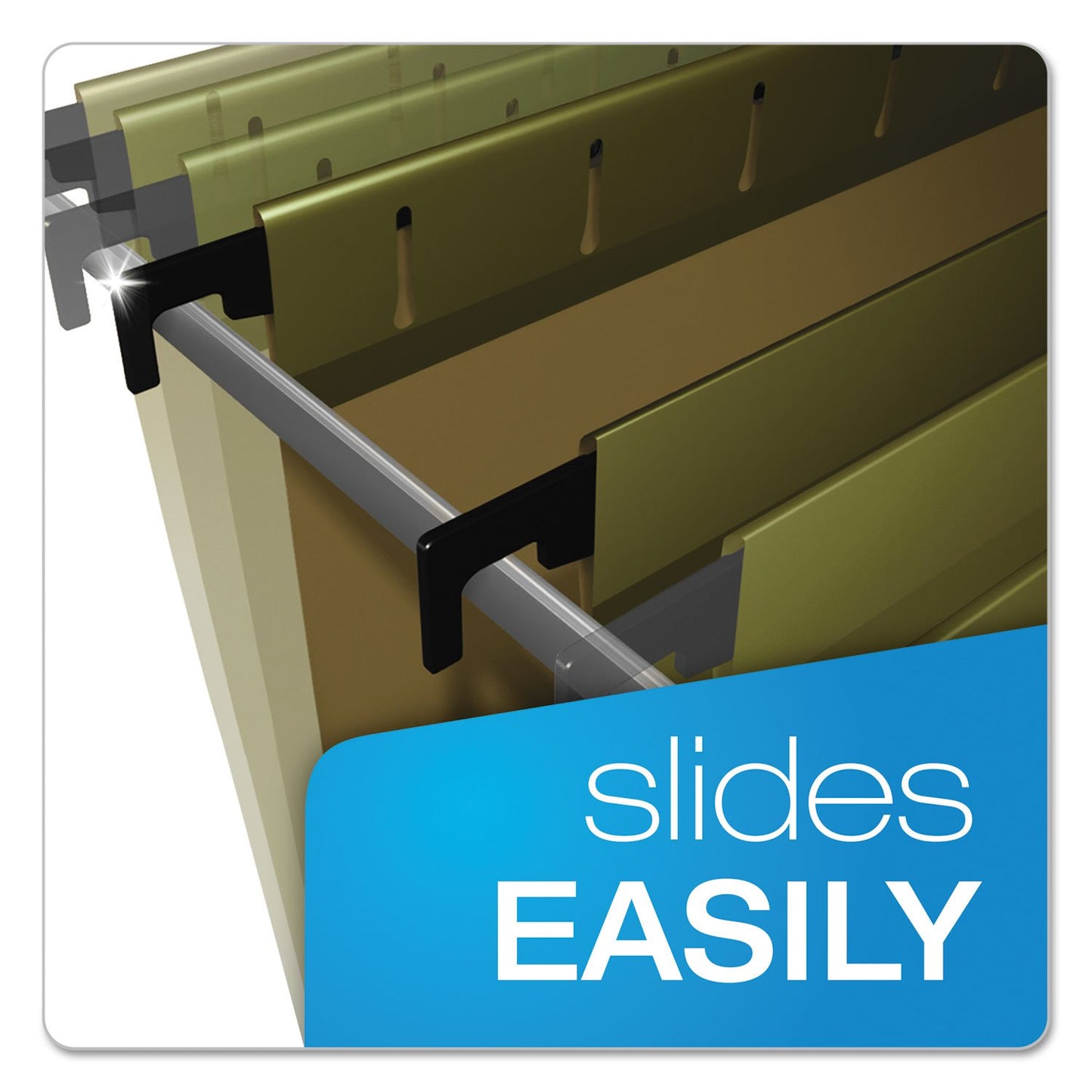 SureHook Hanging File Folder, Standard Green, Letter, 20 Folders Per Box, 6152 1/5