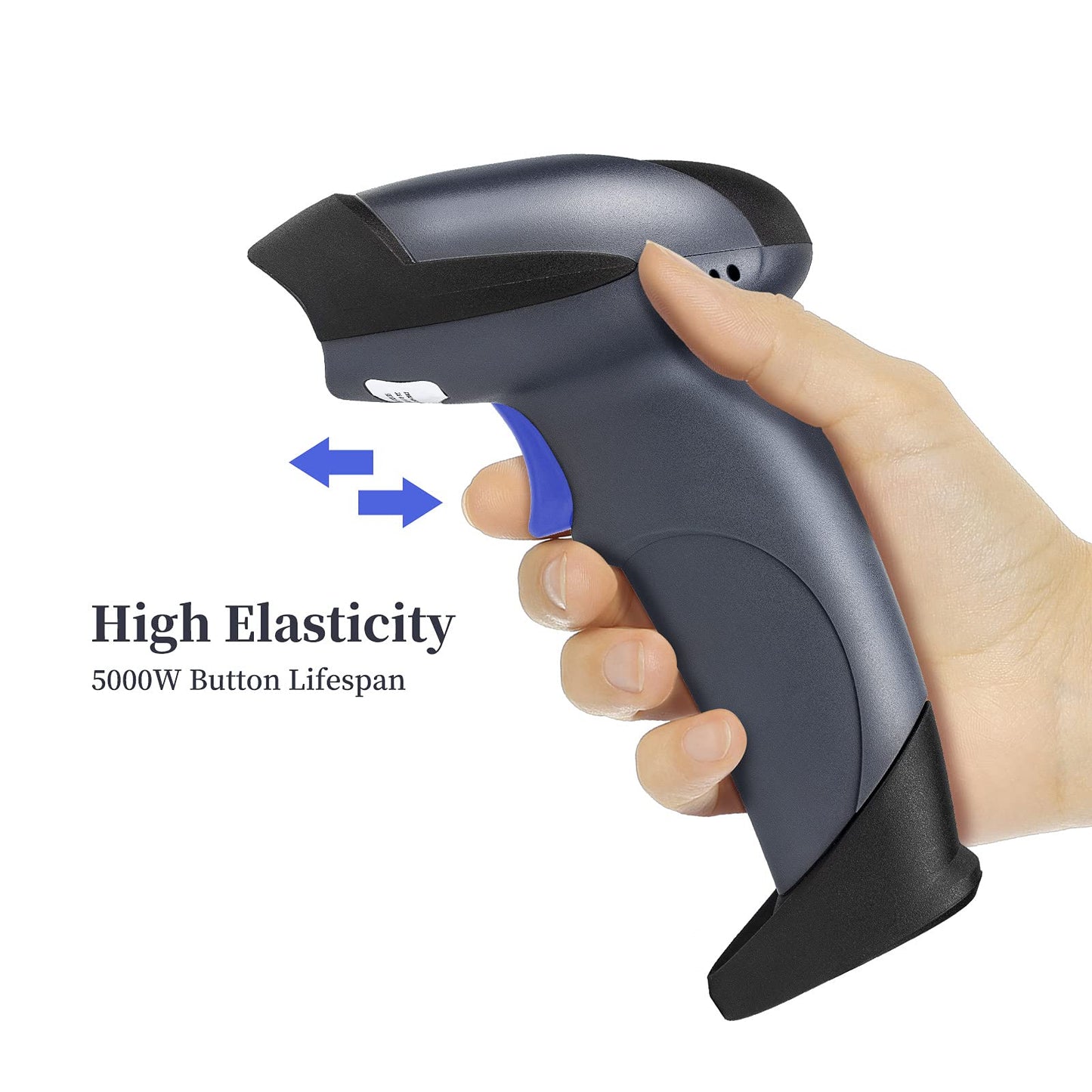 NETUM Wired QR Code Scanner, USB 1D 2D Handheld Barcode Scanner Compatible for Laptops, Computers, Cashier POS System (2D-M5S)