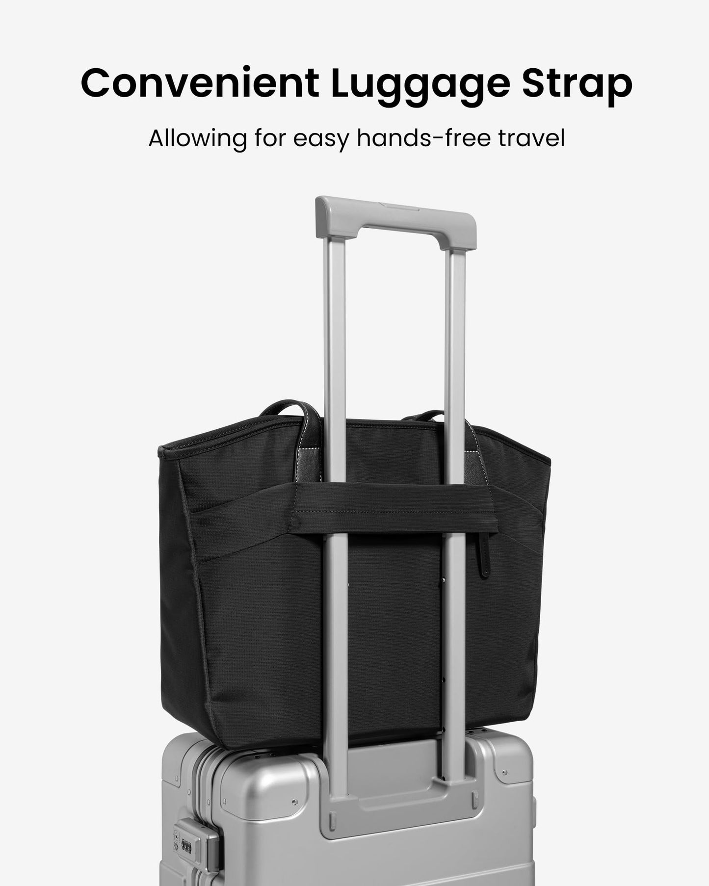 tomtoc Laptop Tote Bag for Women, 15-16 Inch Laptop Work Bag with Device Compartment for MacBook, 12.5L Medium Capacity Office Computer Shoulder Bag Briefcase for Business Travel College Teacher