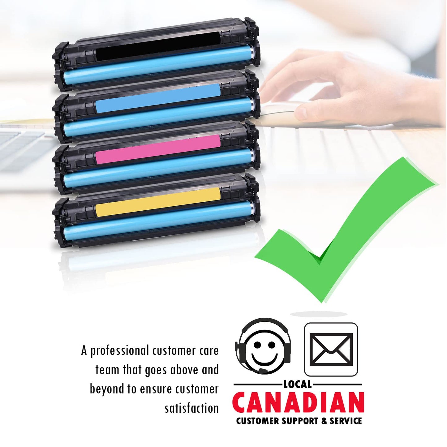 4 Inkfirst Compatible Toner Cartridges Replacement for Canon 045H 045 H 1246C001 1245C001 1244C001 1243C001 imageCLASS LBP612Cdw MF632cdw MF634cdw (1 Set)