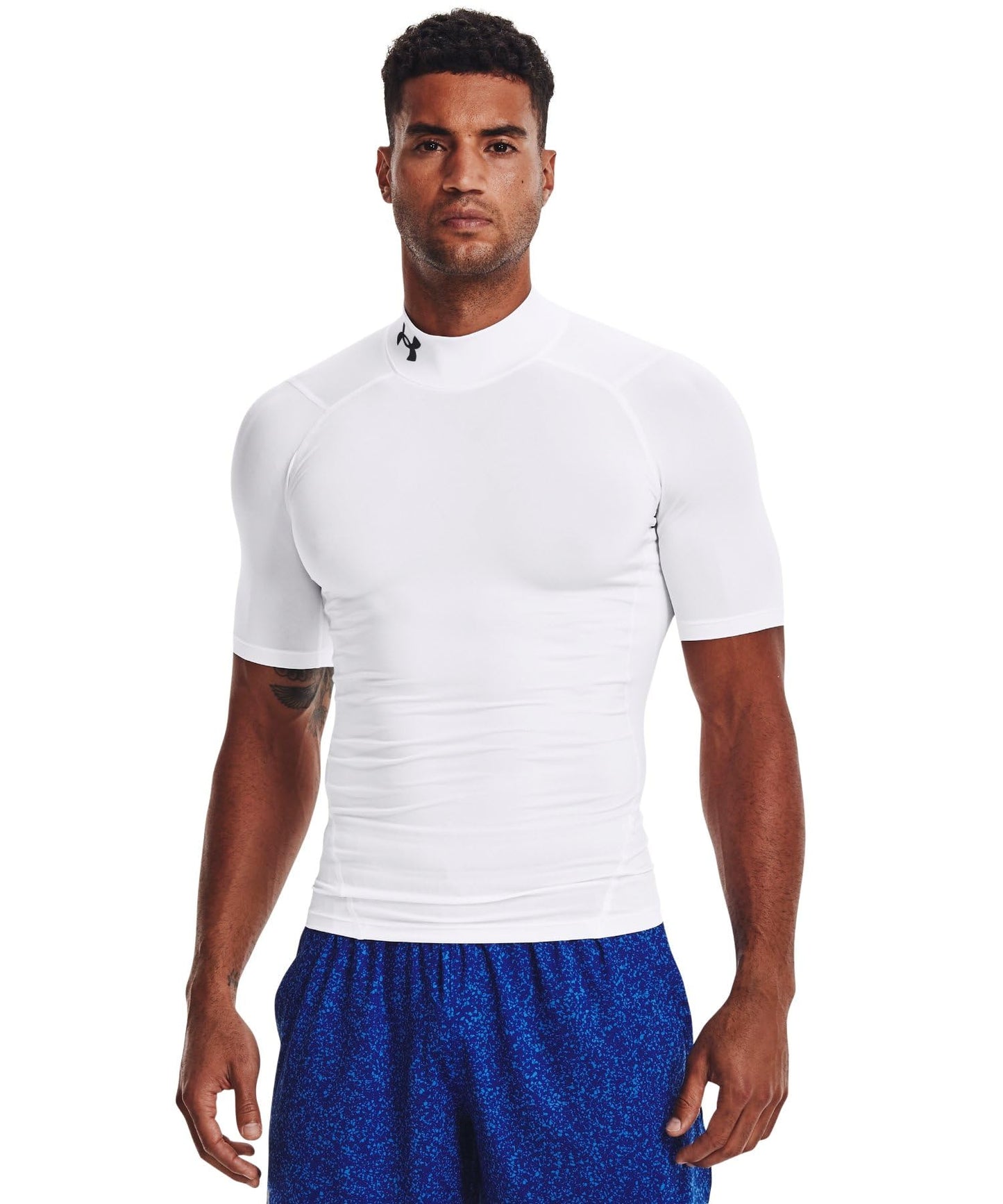 Under Armour Men's HeatGear Short-Sleeve Mock Neck