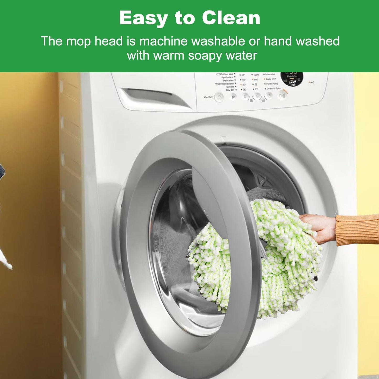 Alrens 6 Pack Mop Head Replacement for Libman Tornado Spin Mop, Machine Washable Microfiber Mop Refill, Reusable Mop Head for Hardwood Floor Cleaning