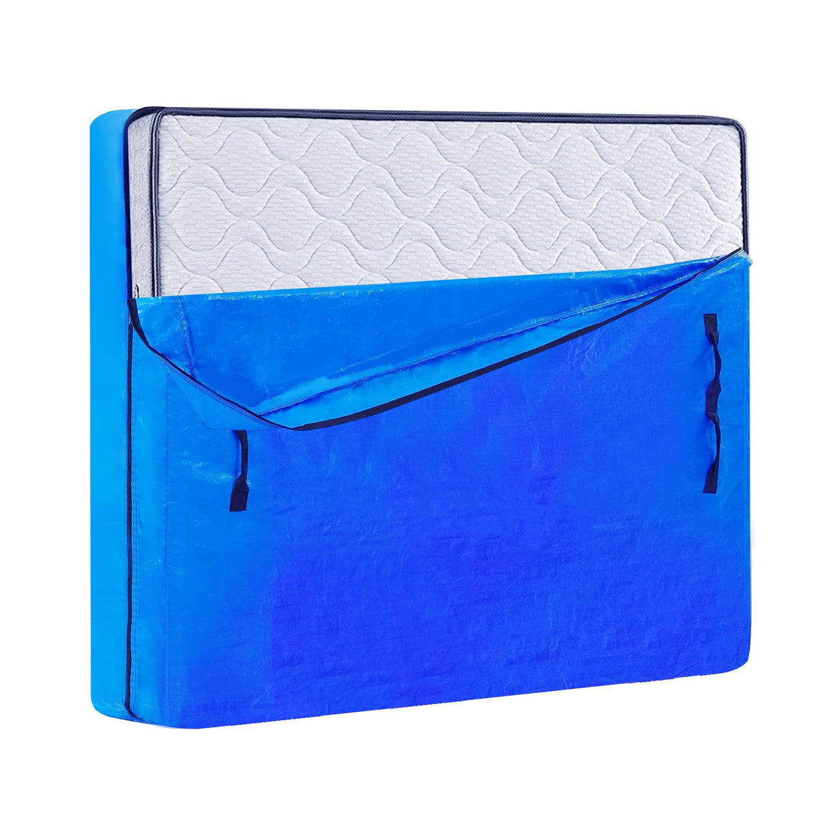 SDLDEER Mattress Bags for Moving and Storage, Queen Size Reusable Mattress Storage Cover with Heavy Duty Handles and Zipper, Water Resistant Mattress Encasement, Blue