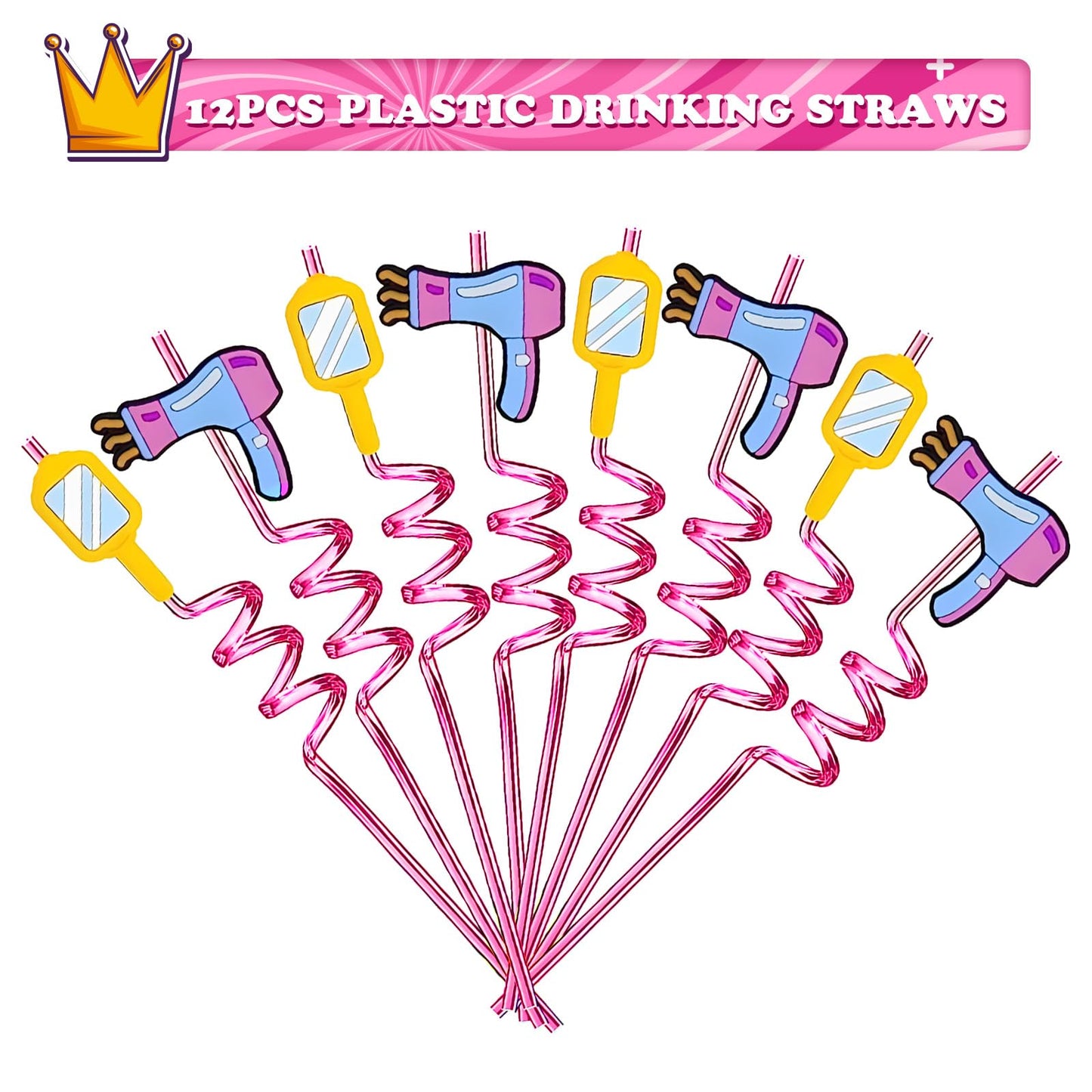 122PCS hot pink Themed Party Favors for girl, Birthday Decorations, Gifts Goodie Bags,School Classroom Rewards Carnival Prizes Christmas Thanksgiving Easter Birthday Gifts (hot pink)