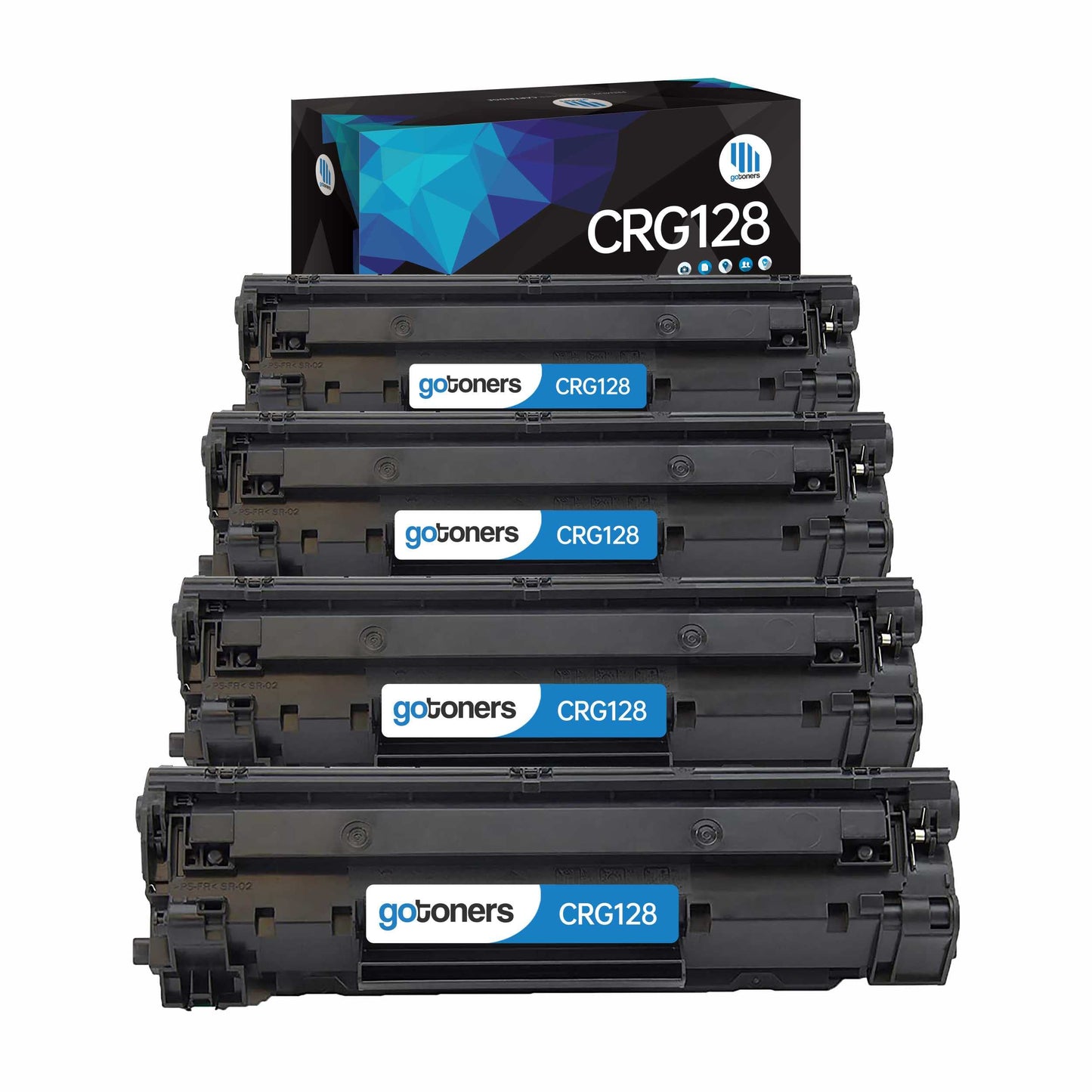 Gotoners 4PK Compatible Replacement Toner CRG128 for Canon MF4570dw MF4880dw MF4570dn MF4890dw MF4450 MF4550 MF4550d MF4400 MF4410 MF4412 MF4452 D530 D550 D560