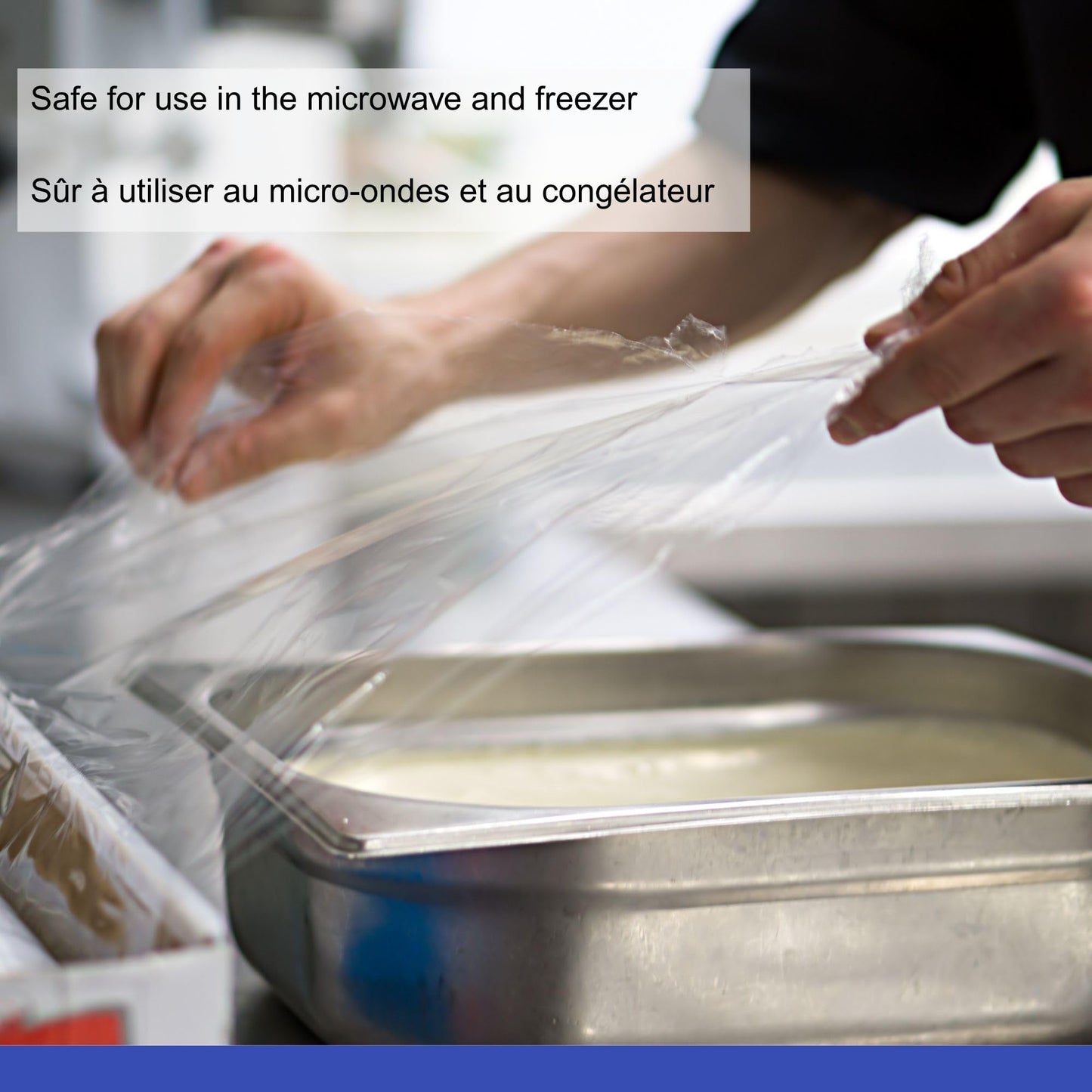 PUREFILM 11in x2500ft Bio Based Food Film, Food Wrap with Blade and Slide Cutter